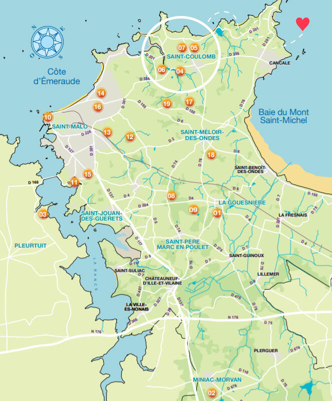 carte des malouinières du 19 mai